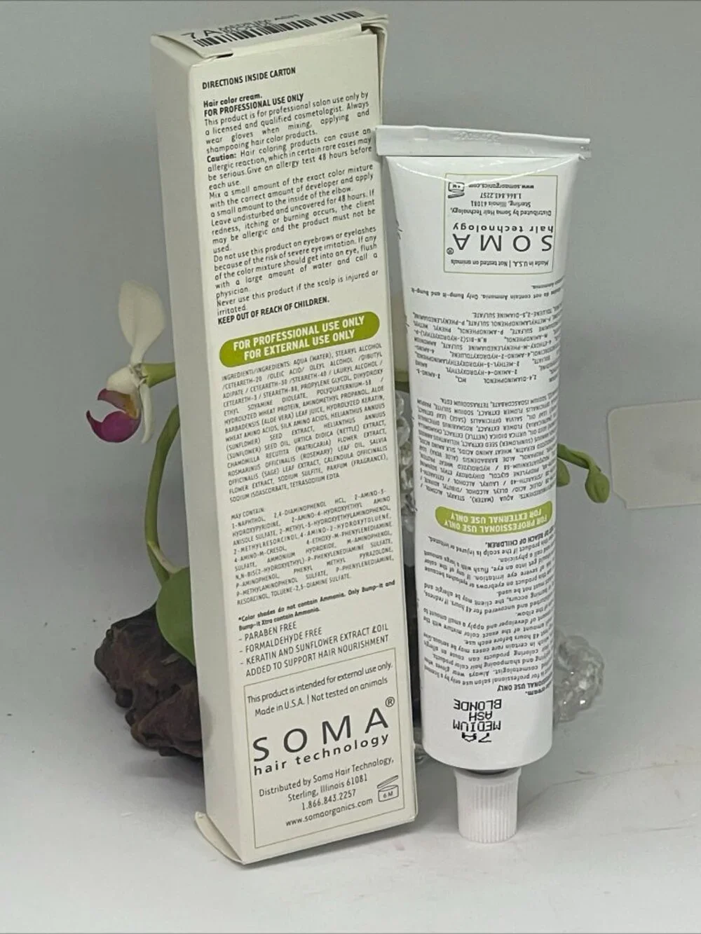 Soma Professional Deposit Only Permanent Hair Color Cream - 7A Medium Ash Blonde